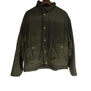 BROWNING Men's Size Large Dark Green Full Zip Outdoors Hunting Jacket *FLAWS*